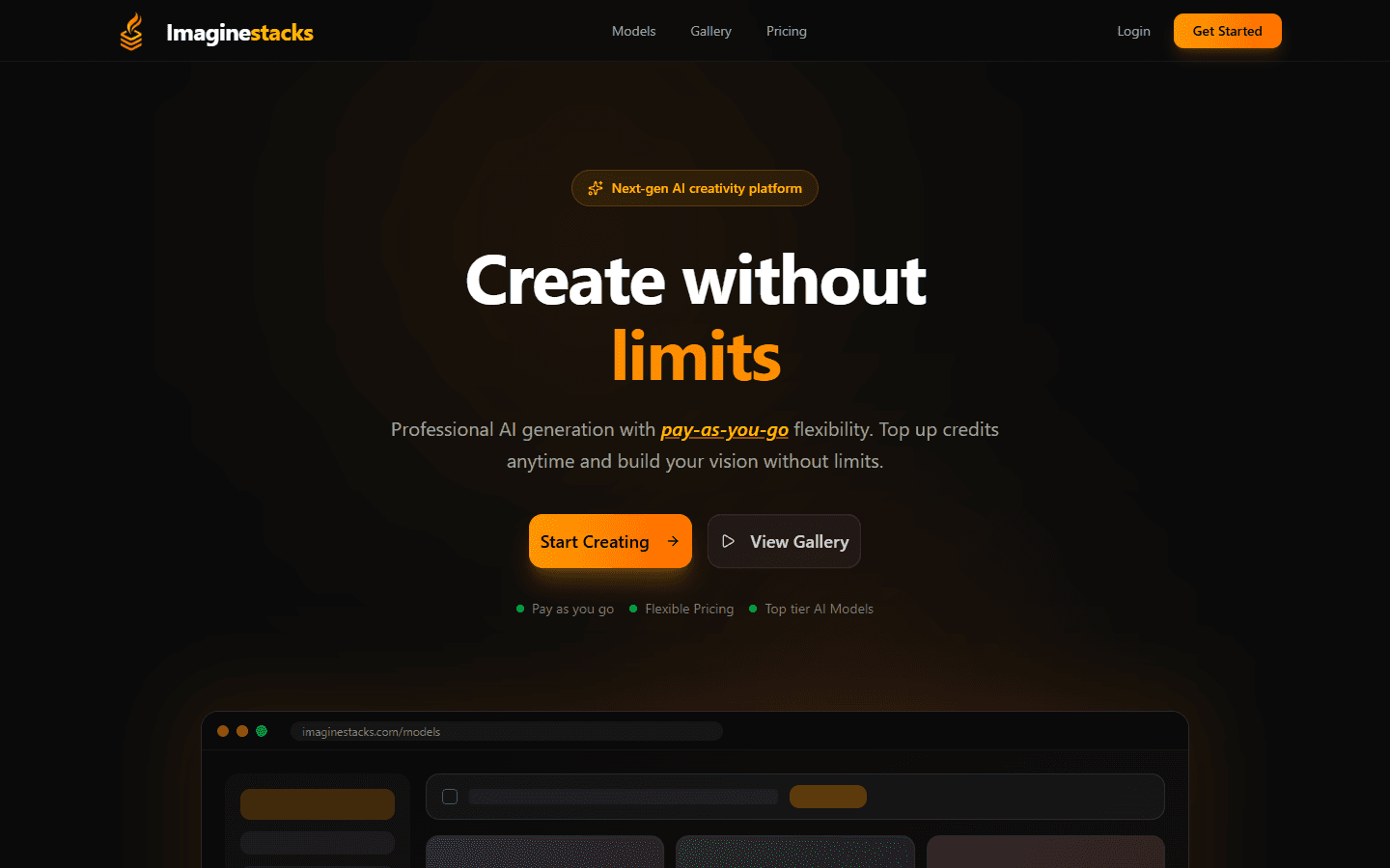 Imaginestacks website preview