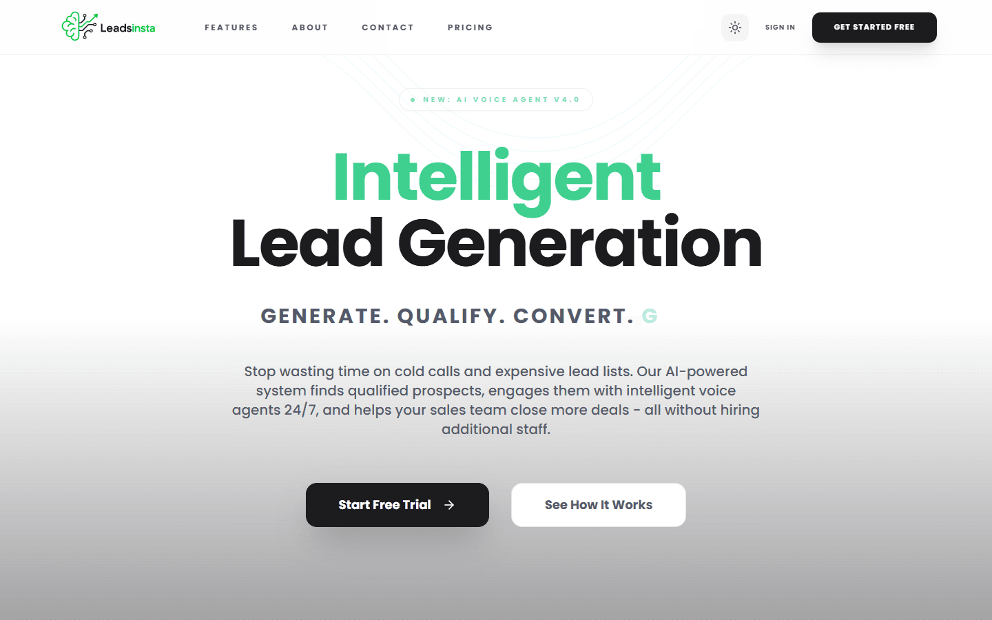 Leadsinsta website preview